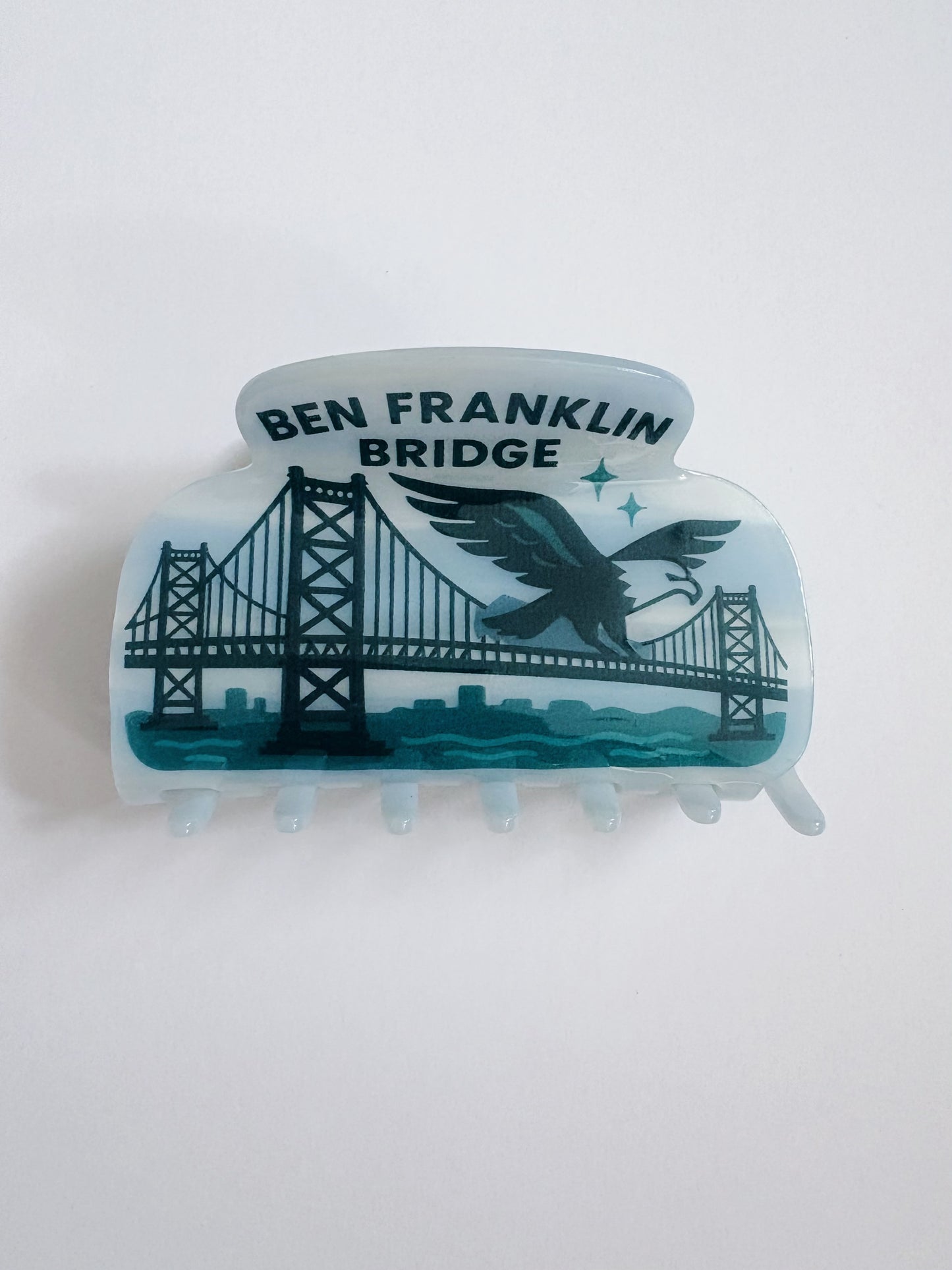 Hair Claw - Benjamin Franklin Bridge