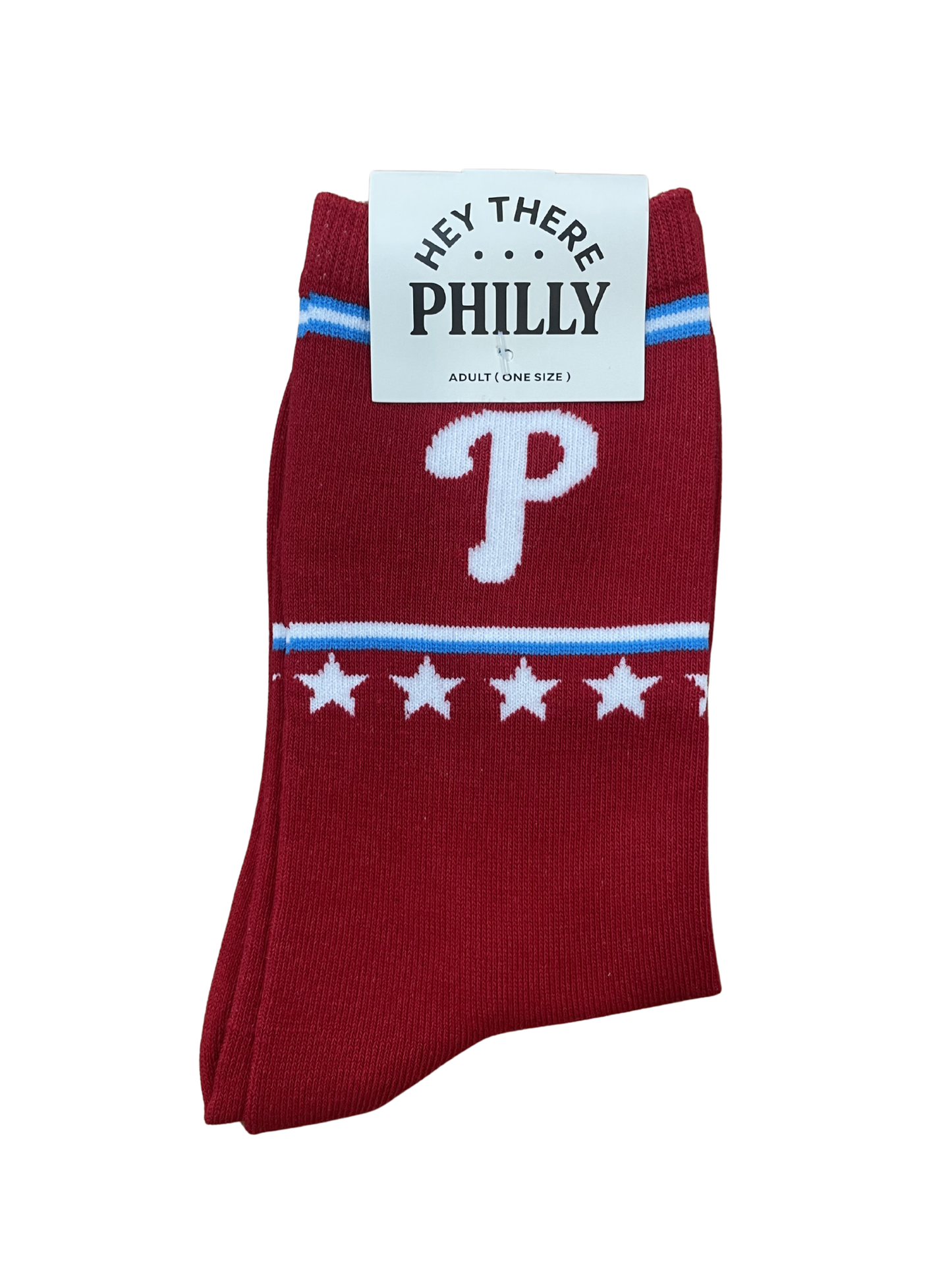 Crew Socks - Red Baseball P
