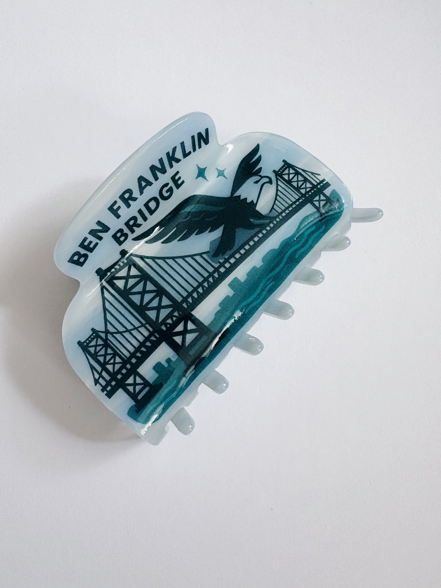 Hair Claw - Benjamin Franklin Bridge