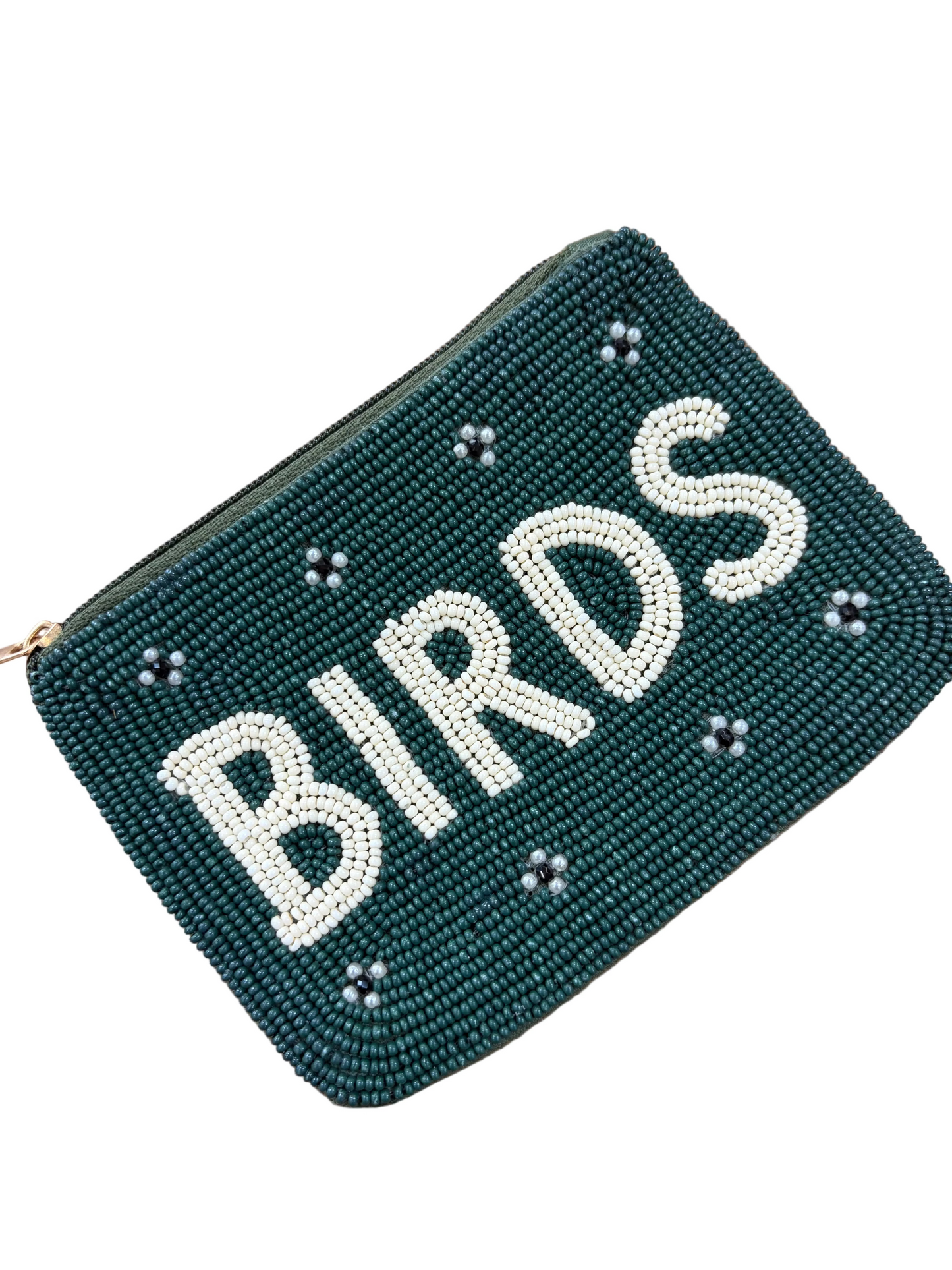 Beaded Pouch - Birds