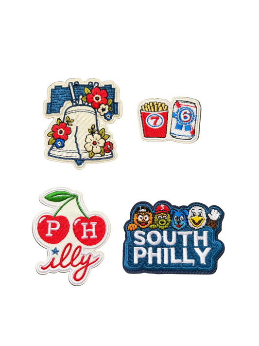 Iron-On Patches - Philadelphia Basketball Themed