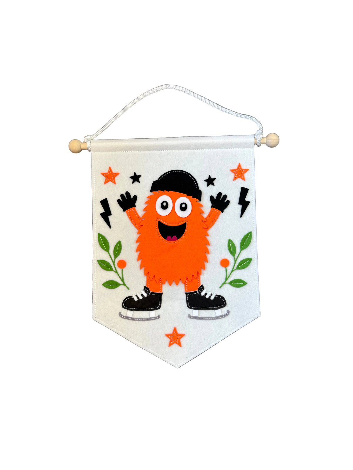 Hey There Philly - Felt Mascot Pennant