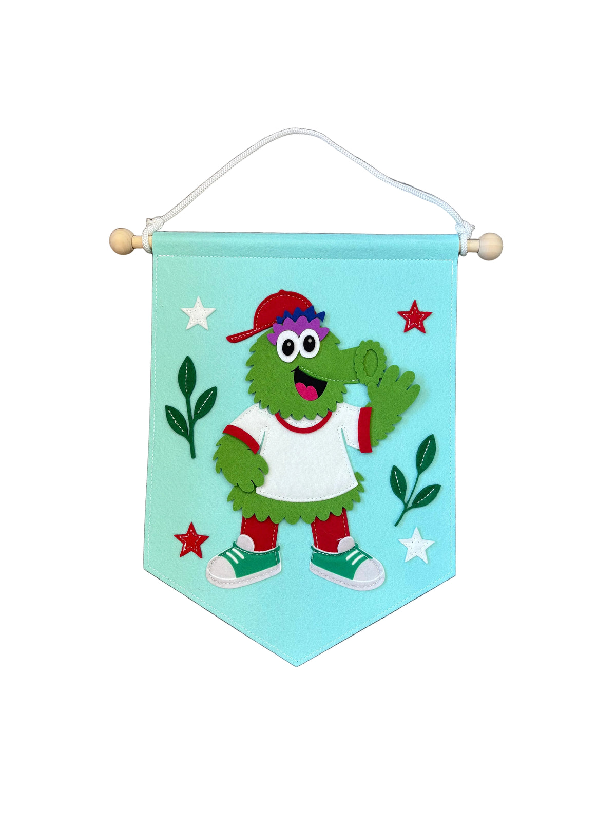 Hey There Philly - Felt Mascot Pennant