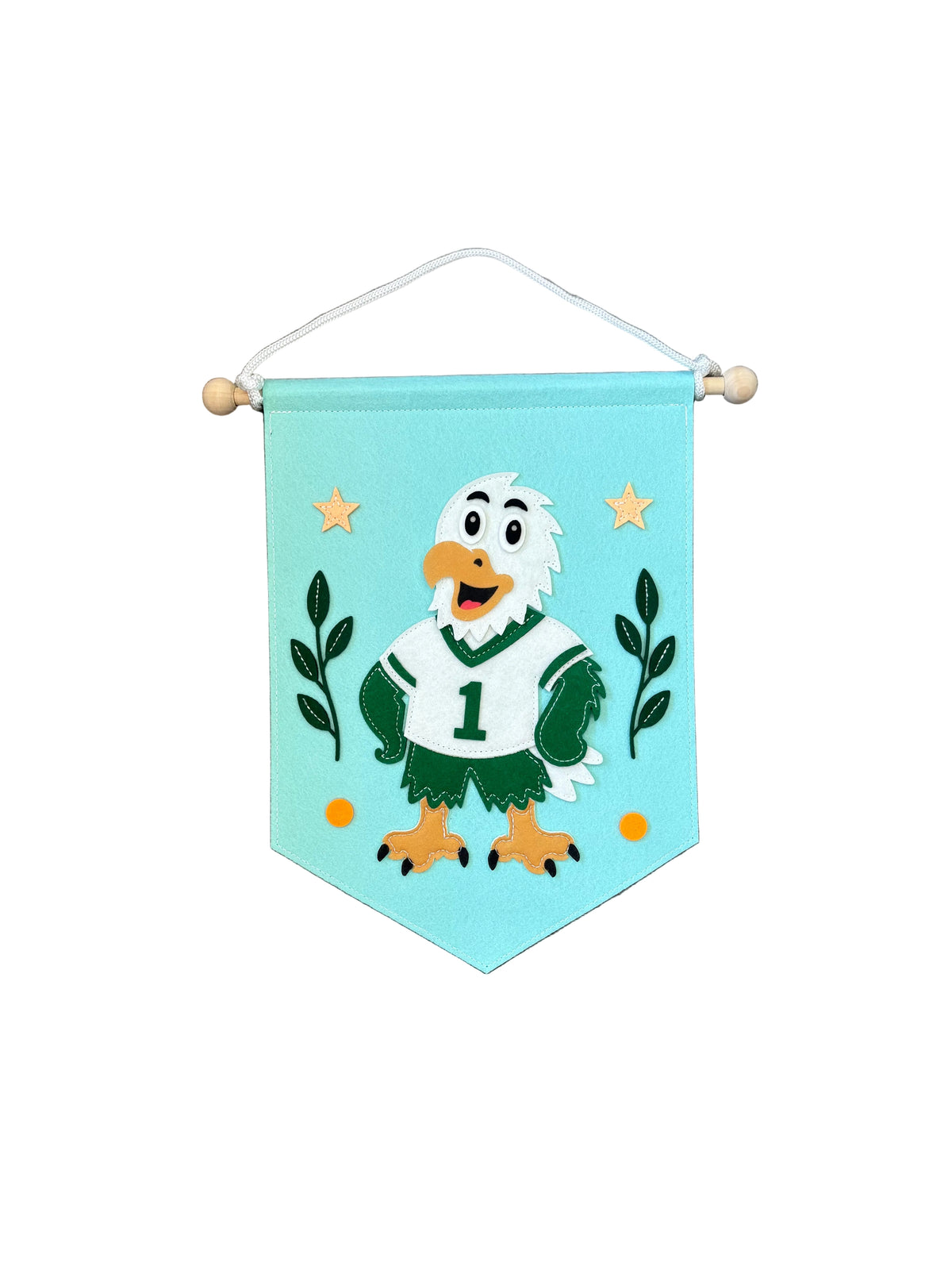 Hey There Philly - Felt Mascot Pennant