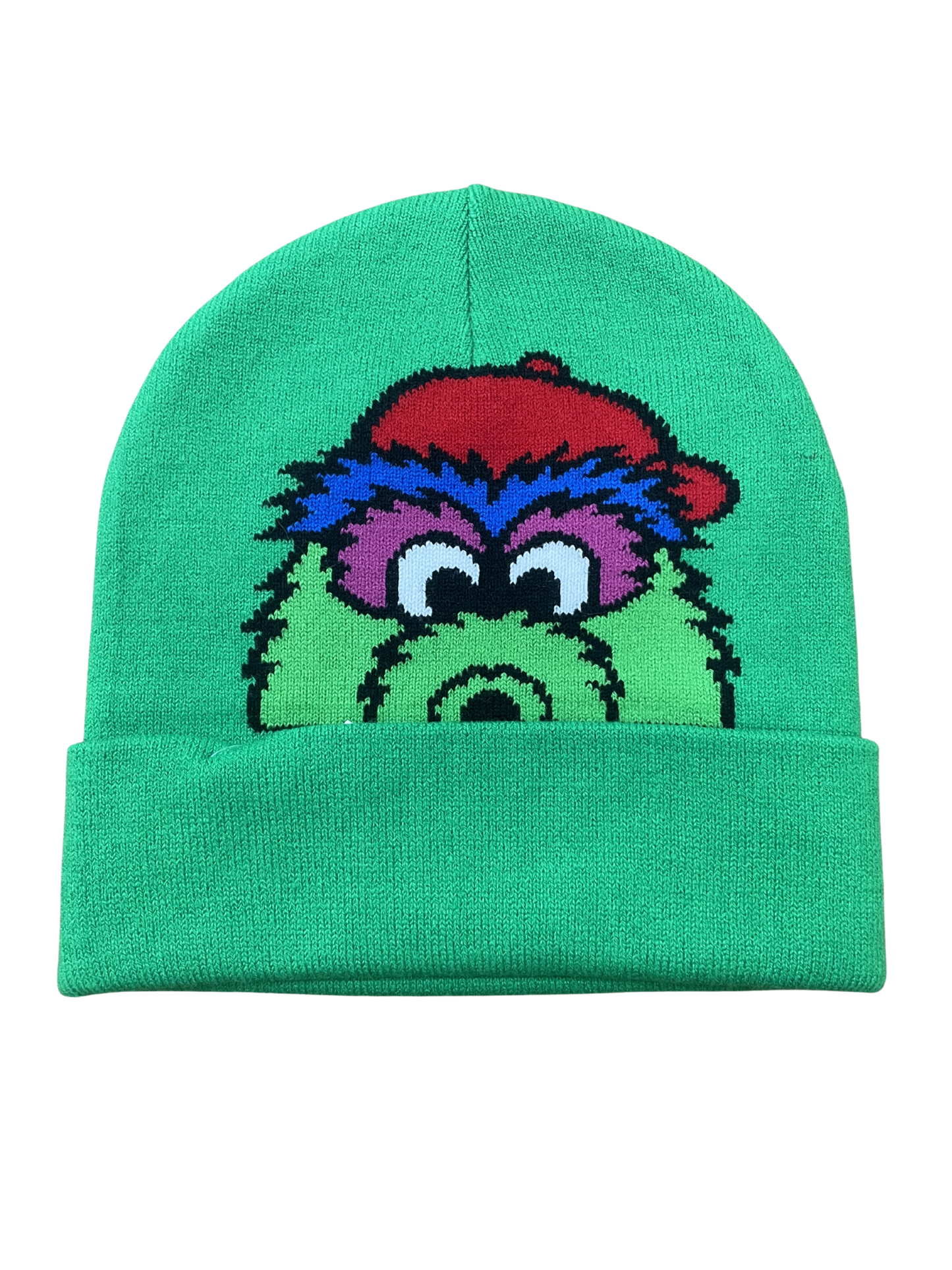Winter Hat - Crazy Green Mascot