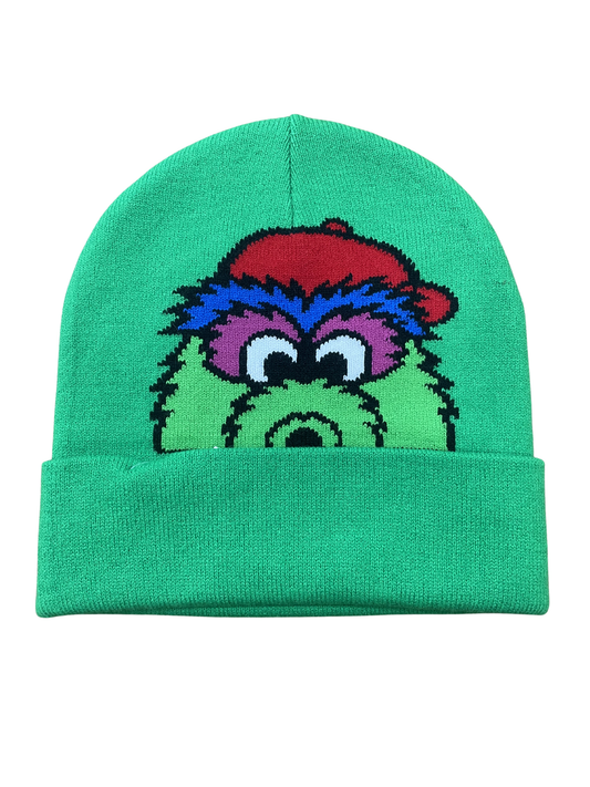Winter Hat - Crazy Green Mascot