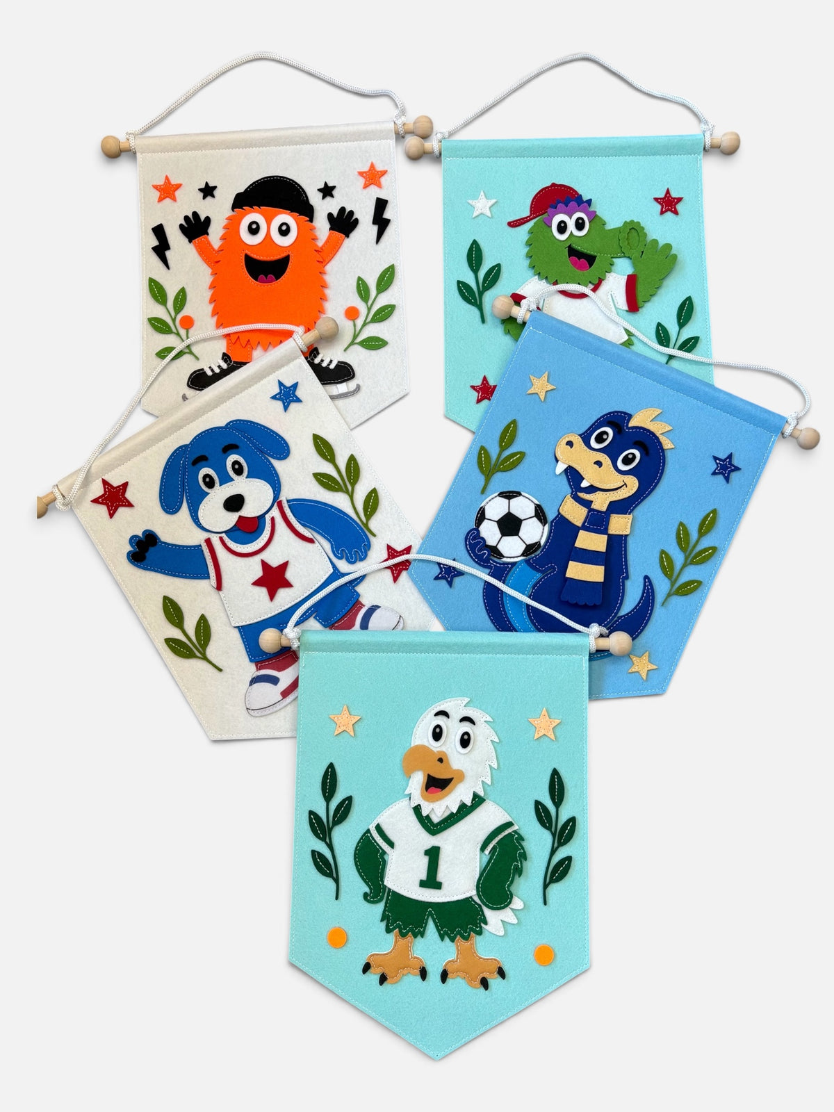 Hey There Philly - Felt Mascot Pennant